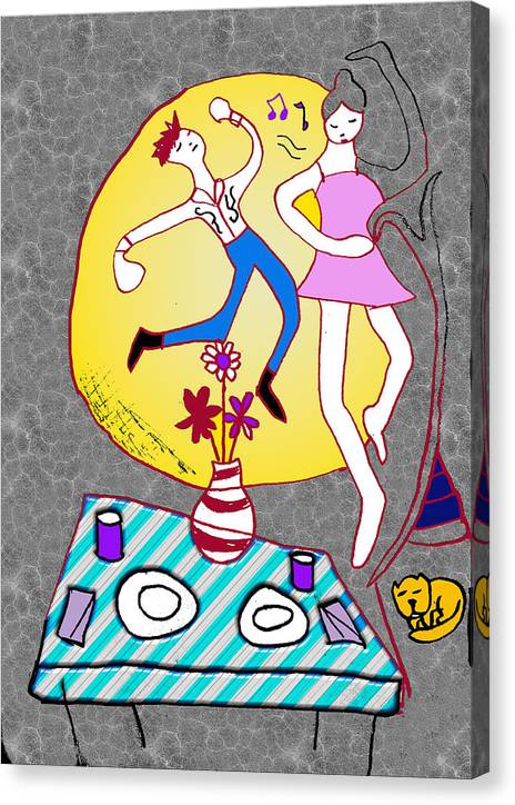 Dancin In The Moonlight - Canvas Print