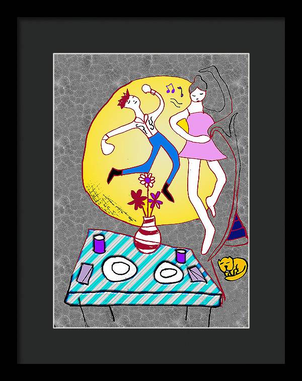 Dancin In The Moonlight - Framed Print