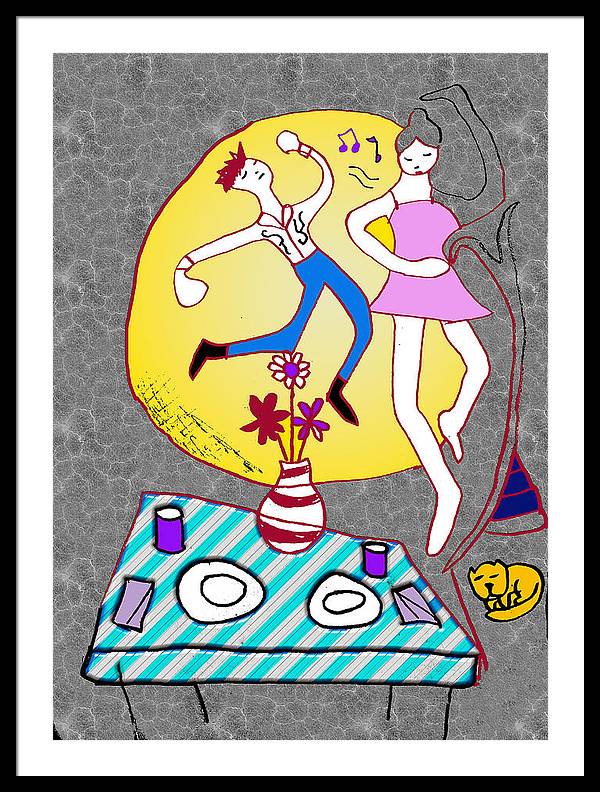 Dancin In The Moonlight - Framed Print