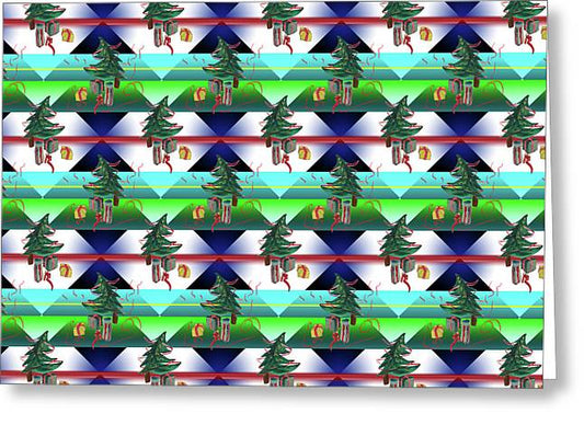 Dancing Christmas Tree - Greeting Card