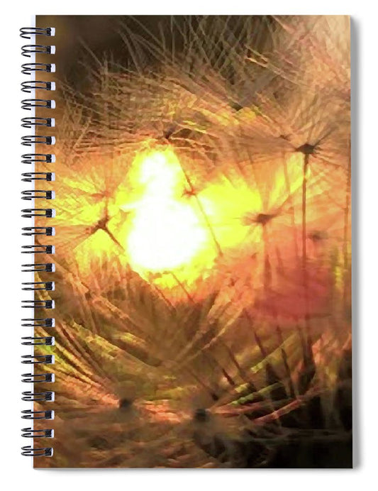 Dandelion Sunrise Wish - Spiral Notebook