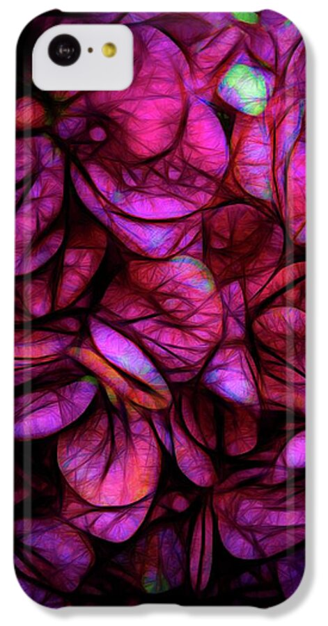 Dark Pink Flower Background - Phone Case