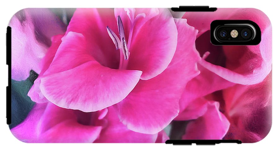 Dark Pink Gladiolas - Phone Case