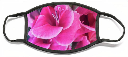 Dark Pink Gladiolas - Face Mask