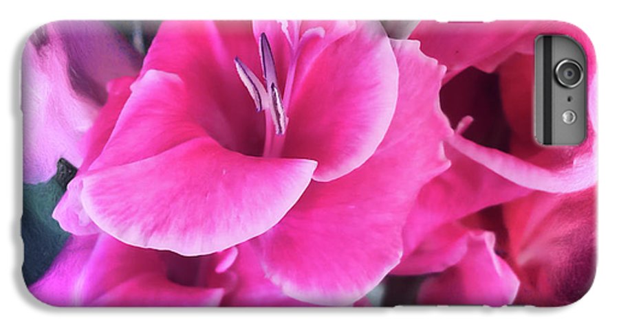 Dark Pink Gladiolas - Phone Case