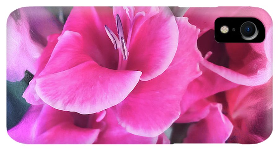 Dark Pink Gladiolas - Phone Case