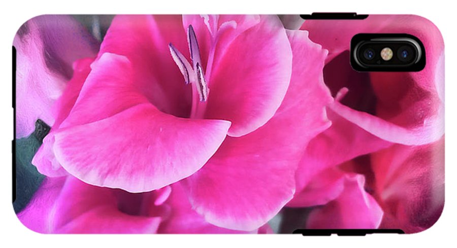 Dark Pink Gladiolas - Phone Case