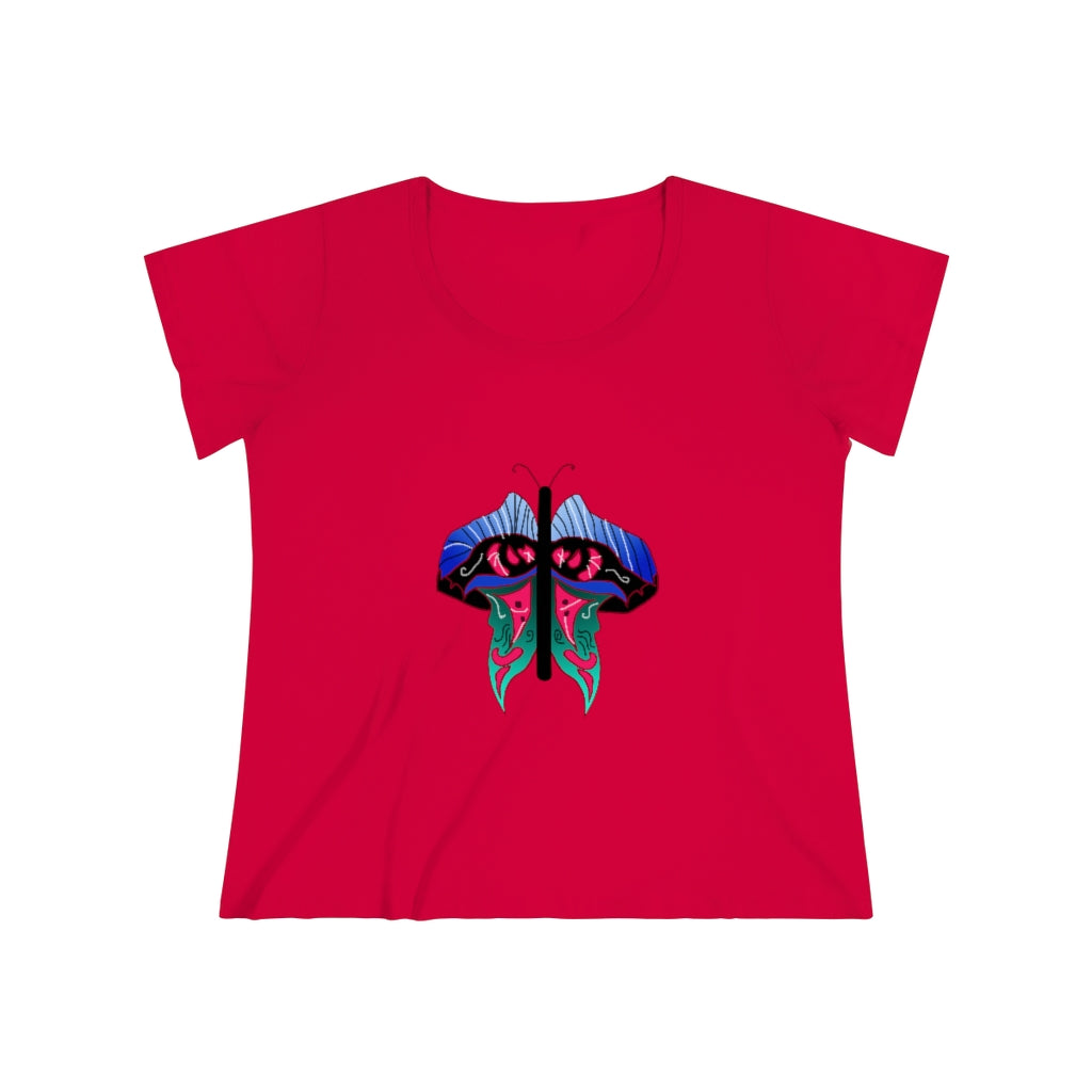 Butterfly 2 Women's Curvy Tee