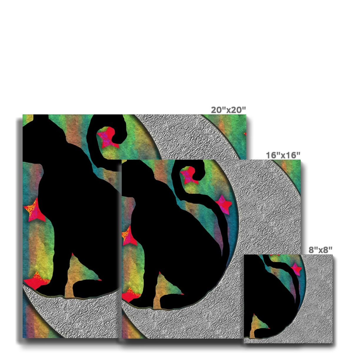Cat On A Moon Eco Canvas