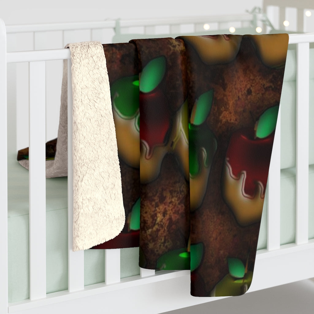 Caramel Apples Sherpa Fleece Blanket