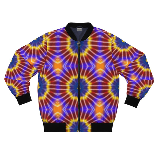 Rainbow Tie Dye Men's AOP Bomber Jacket
