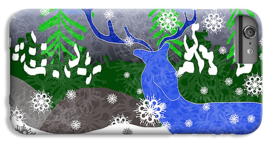 Deer In The Snow - Phone Case