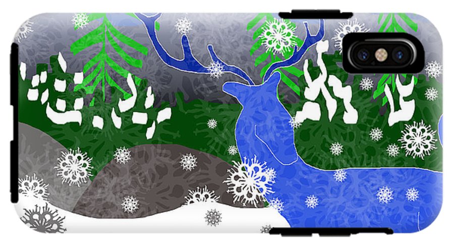 Deer In The Snow - Phone Case