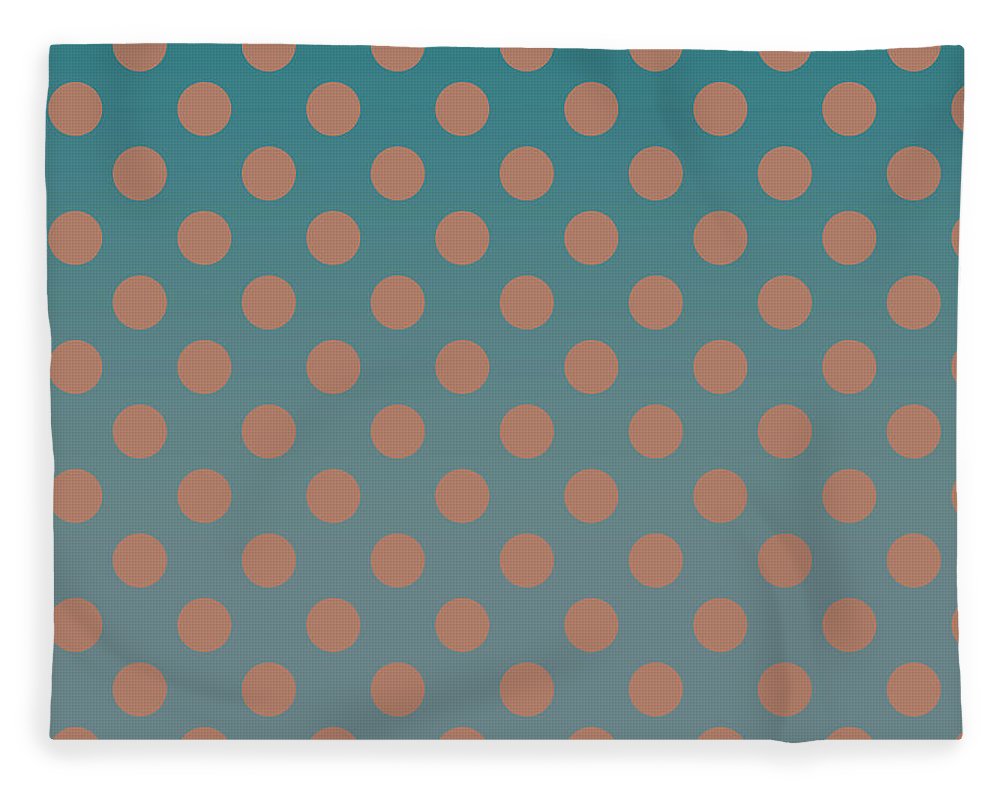 Denim and Brown Polkadots - Blanket