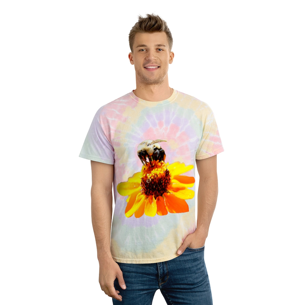 Bee on a Flower Tie-Dye Tee, Spiral