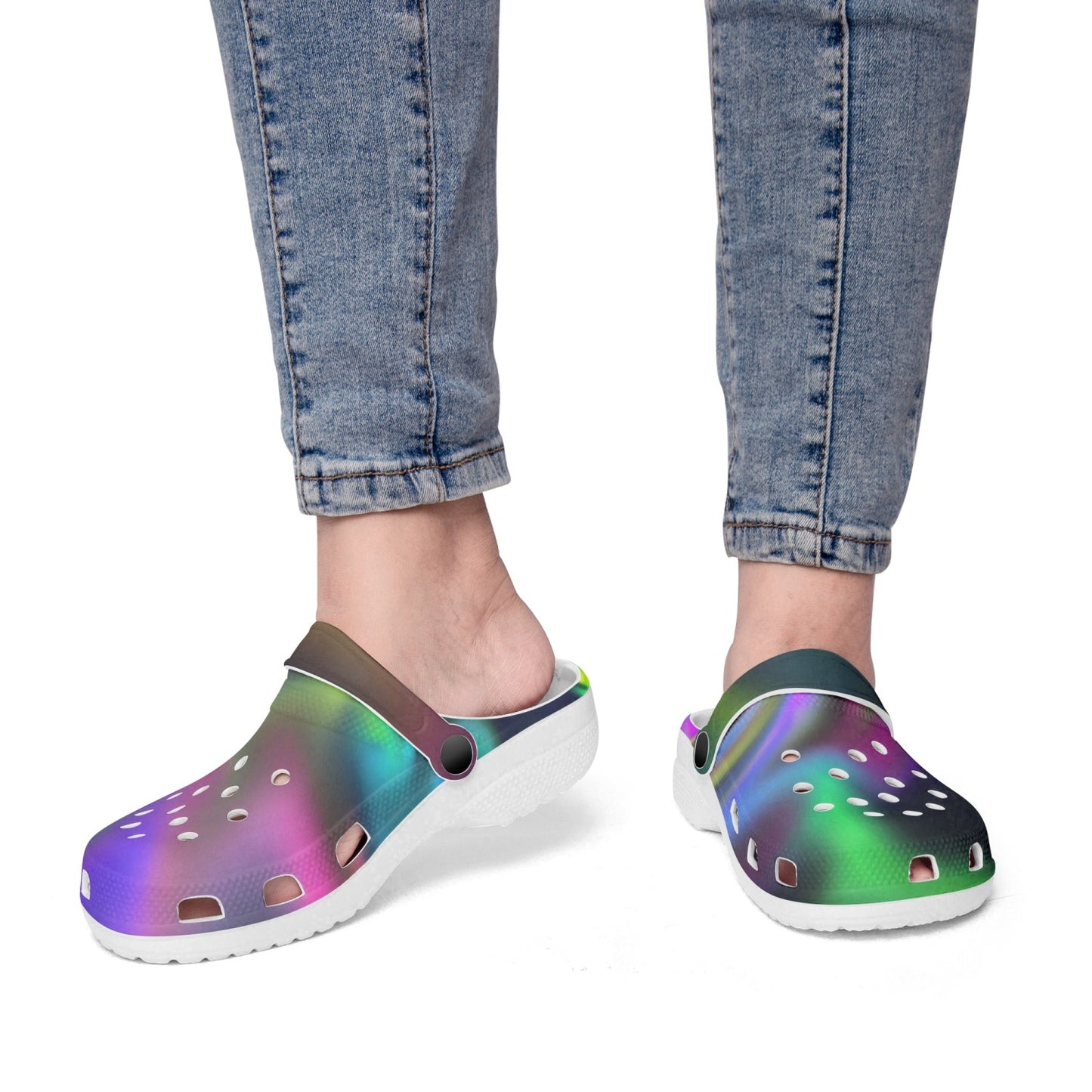 Soft Blend Color Wheel 413. All Over Printed Clogs