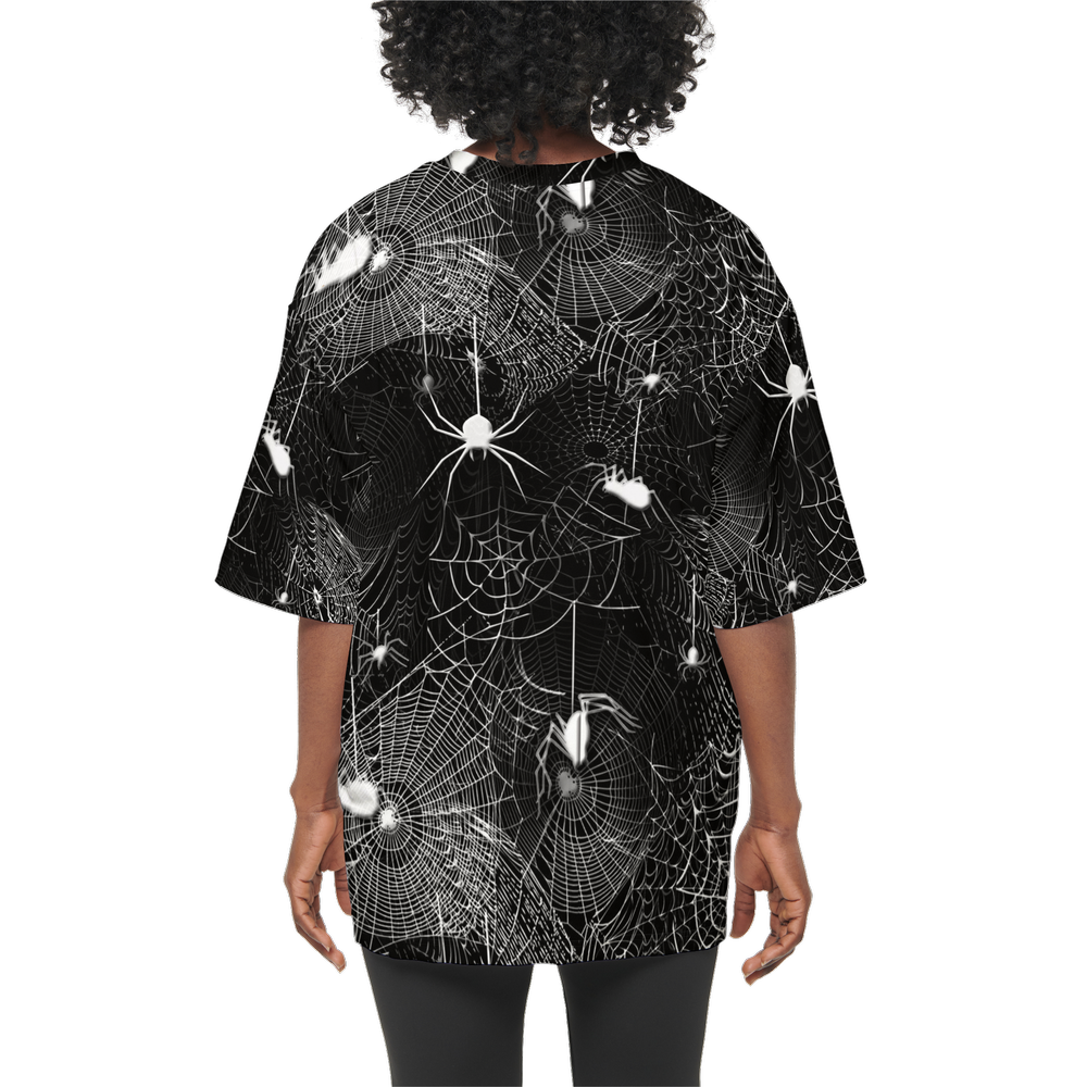 Spider Webs Women’s Oversized Short-Sleeve T-Shirt-Heavyweight 225g