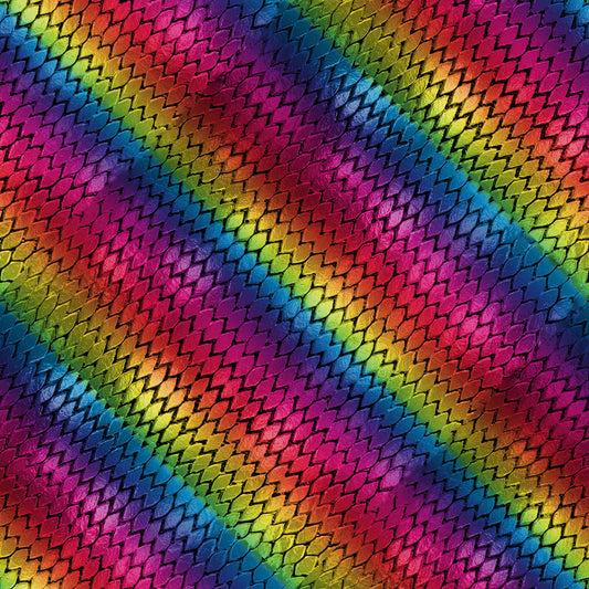 Diagonal Rainbow Dragon Scales Digital Image Download