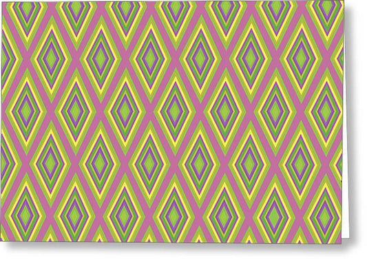 Diamonds Pattern Variation 6 - Greeting Card