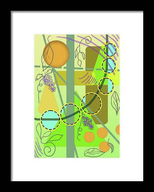 Driving To get Fruit - Framed Print