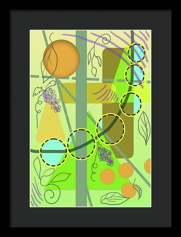 Driving To get Fruit - Framed Print