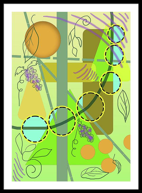 Driving To get Fruit - Framed Print