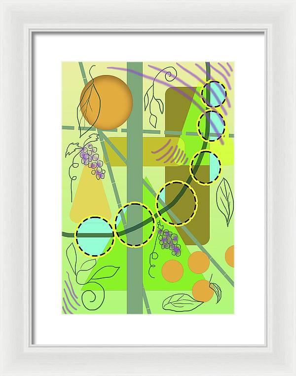 Driving To get Fruit - Framed Print