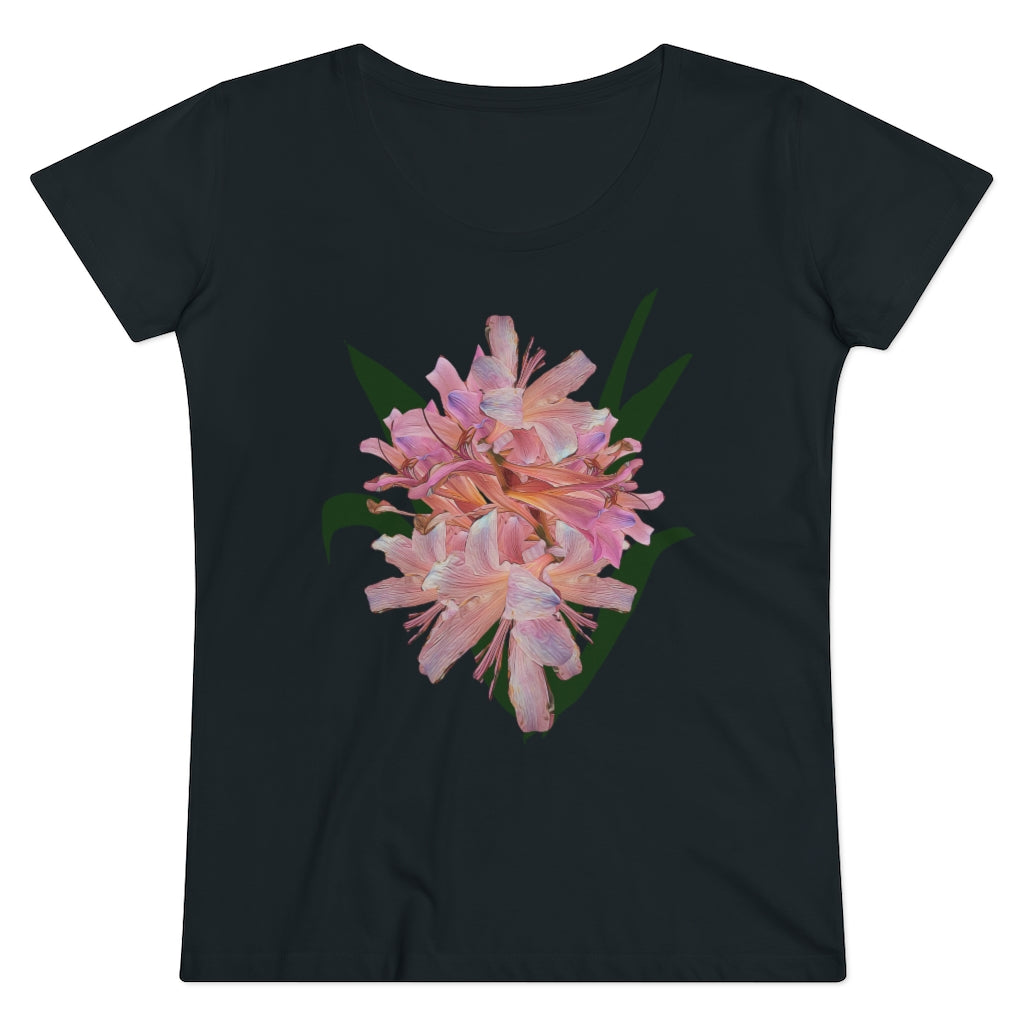 Pink Amaryllis Organic Women's Lover T-shirt