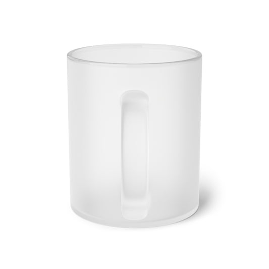 Swan Painting Frosted Glass Mug