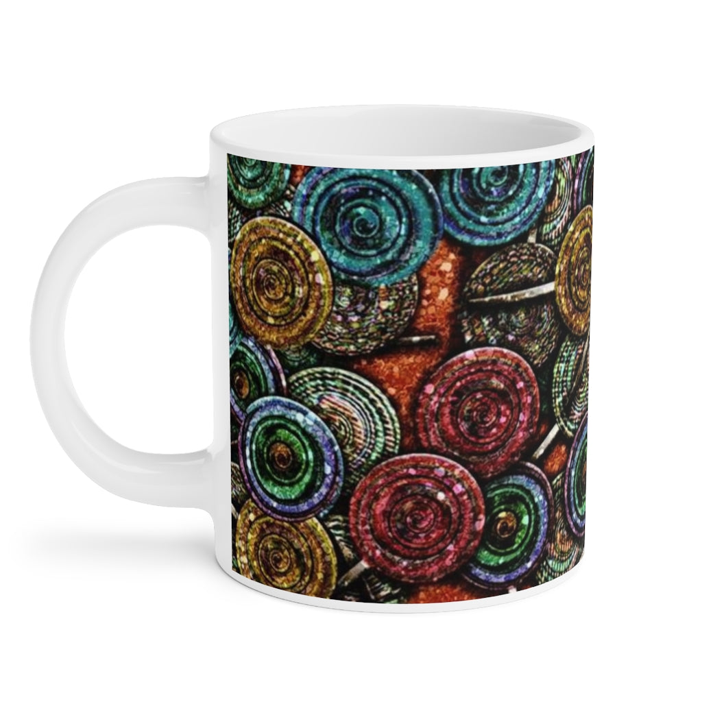 Glitter Lollipop Pattern Ceramic Mugs (11oz\15oz\20oz)