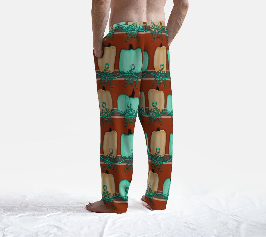 Blue Green Pumpkins Lounge Pants