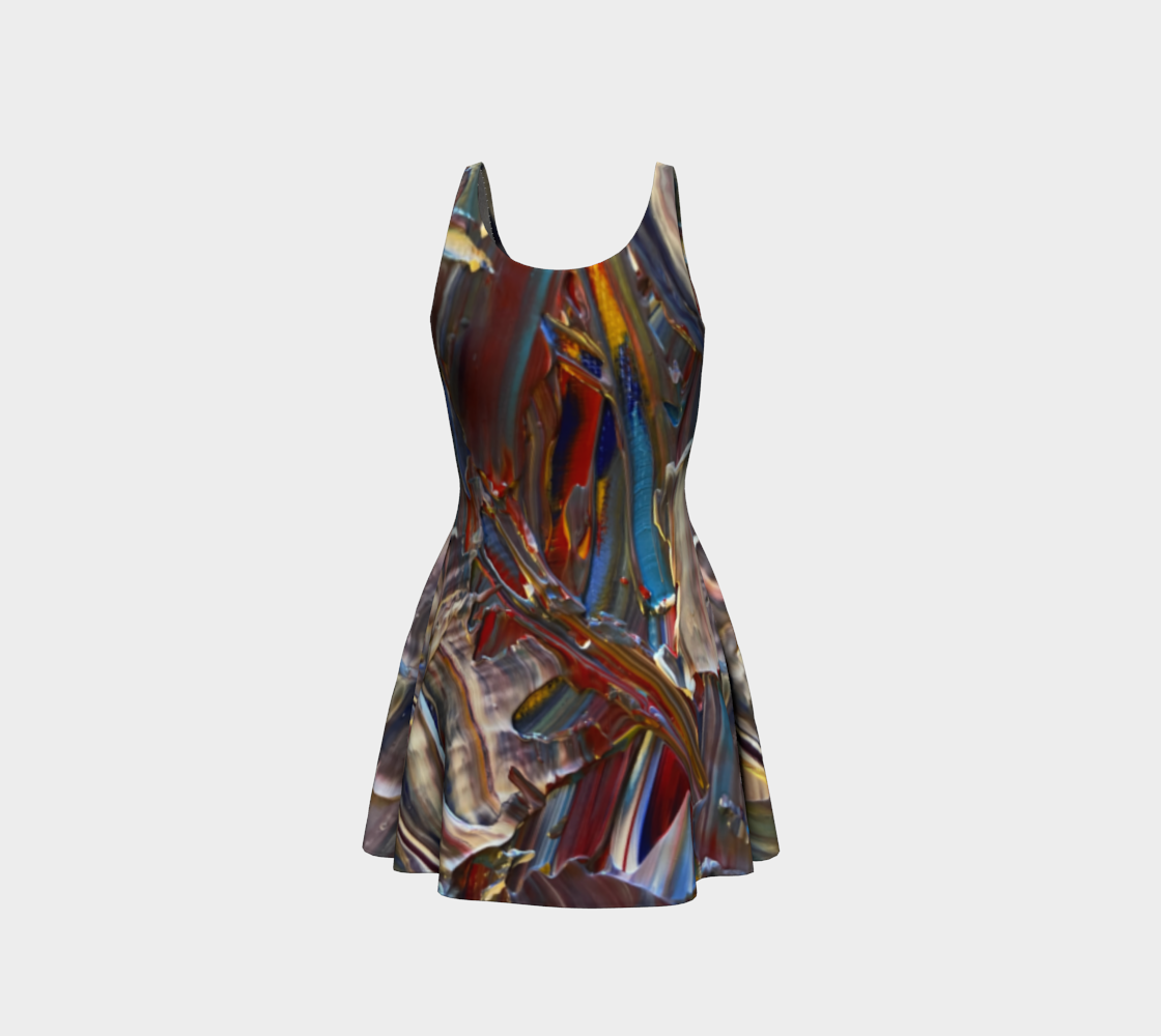 Wishing For Blue Flare Dress