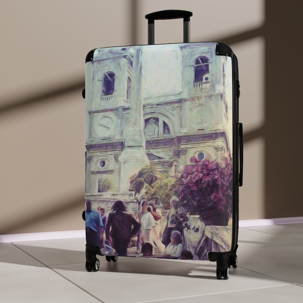 Spanish Steps In Rome Suitcases