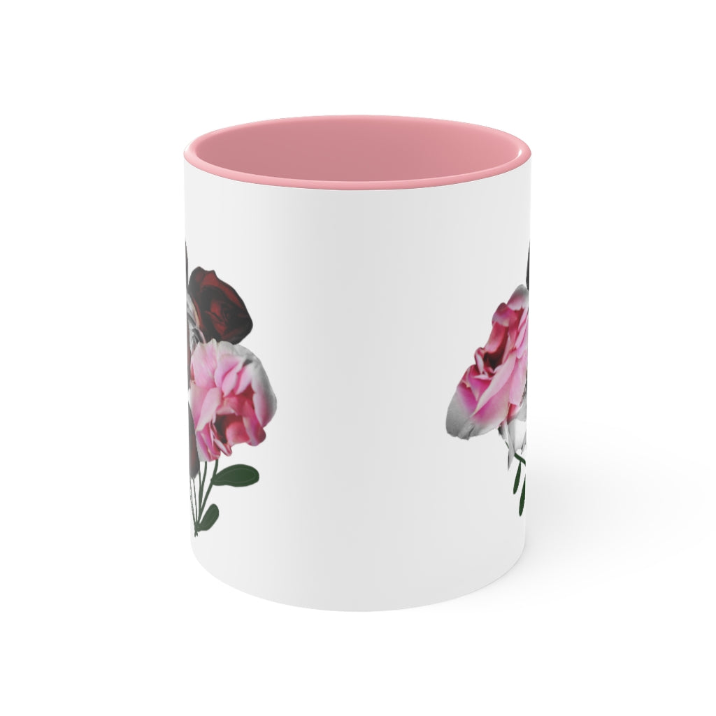 Pink and Red Roses Accent Mug