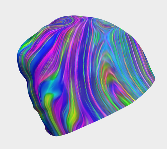 Abstract In Blue Hat