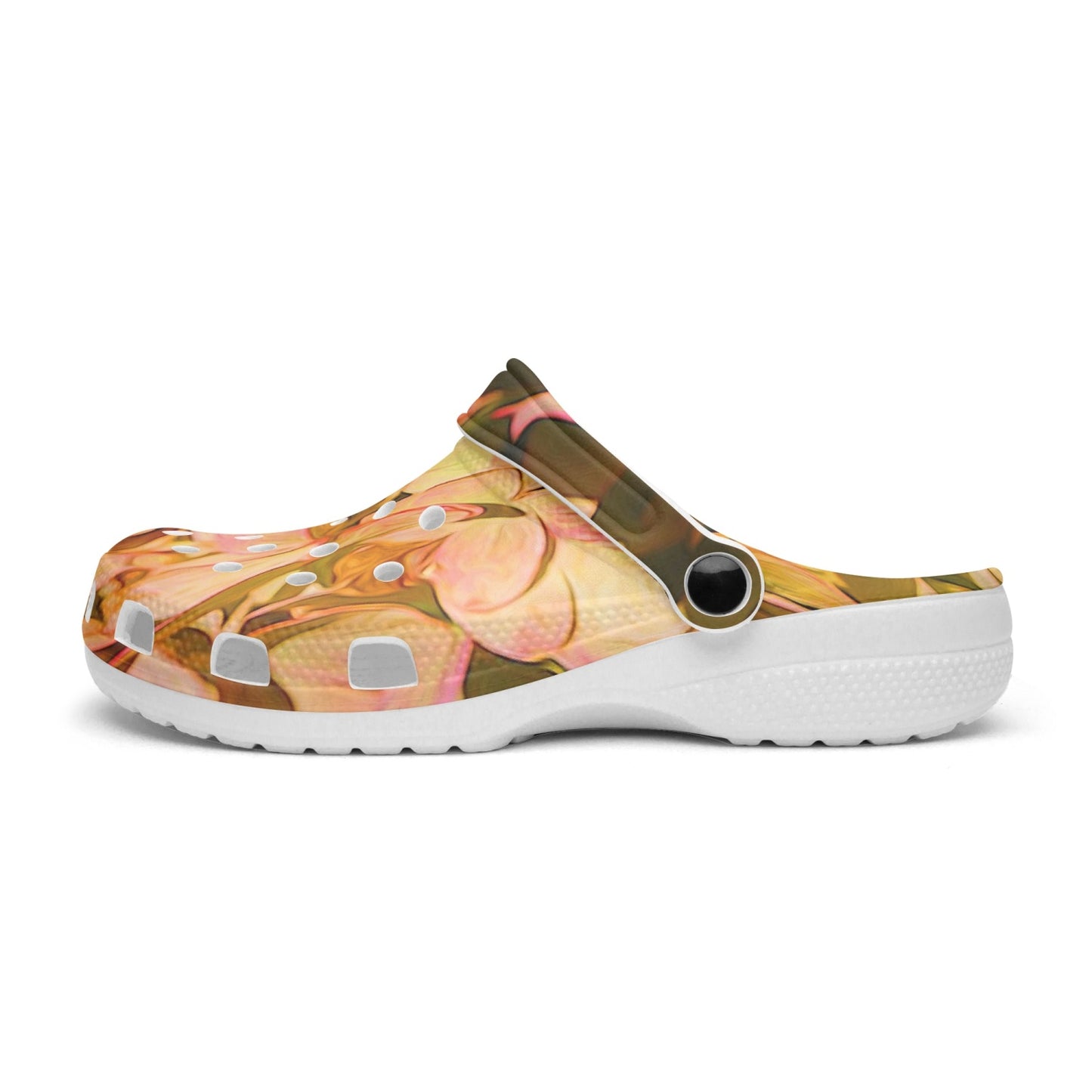Pink and Cream Hydrangeas 413. All Over Printed Clogs