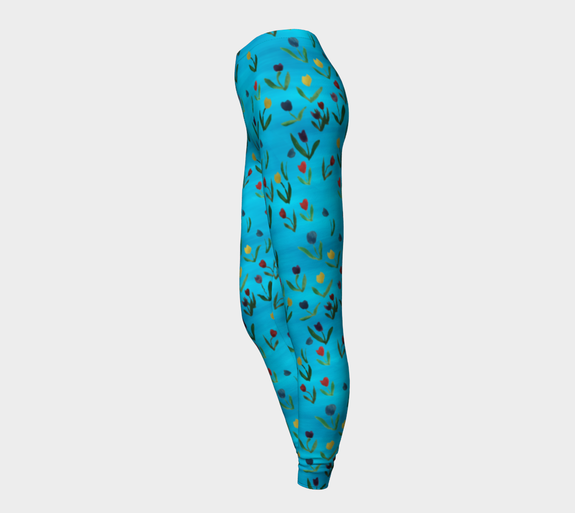 Tulips Pattern Leggings
