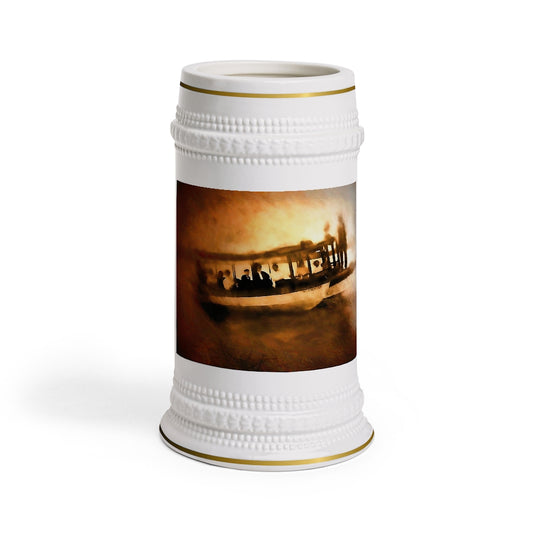 Vintage Boating Family Stein Mug