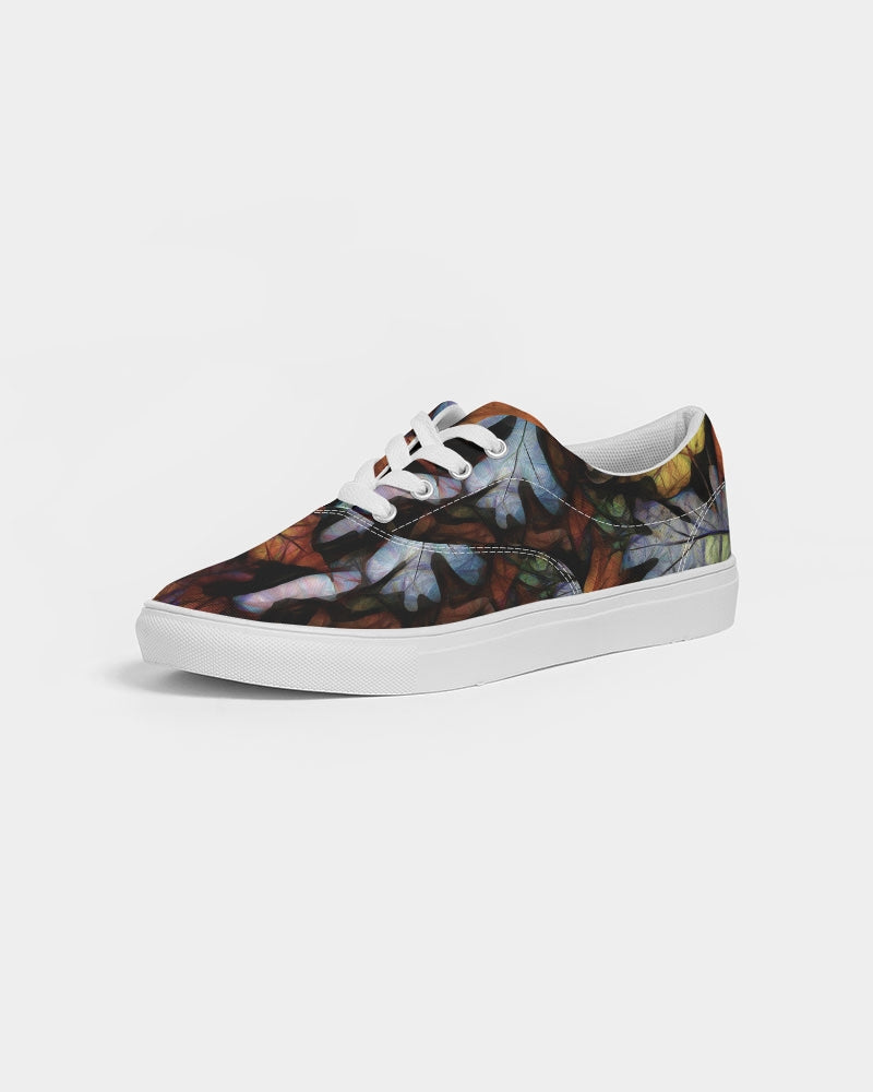 Mid October Leaves Women's Lace Up Canvas Shoe