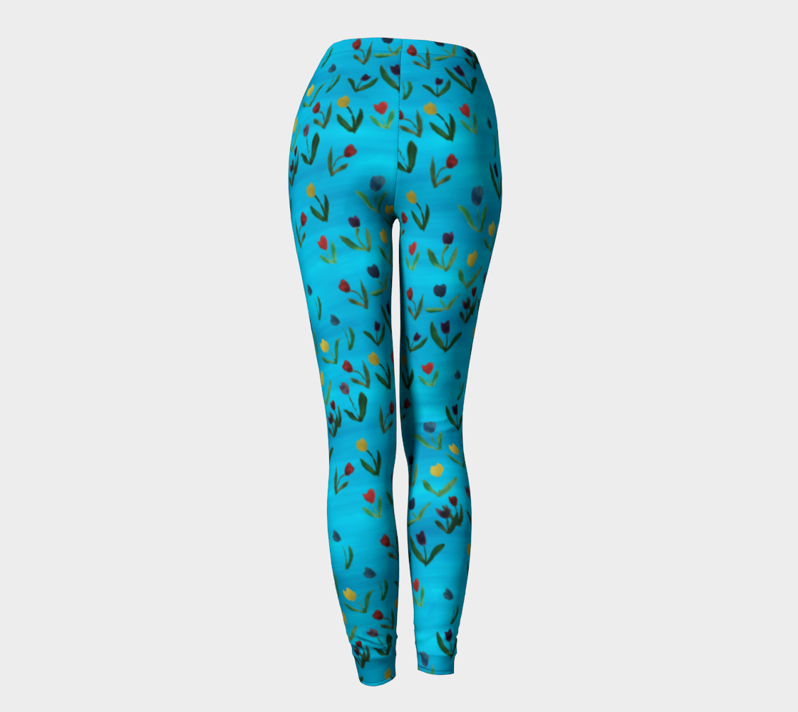 Tulips Pattern Leggings