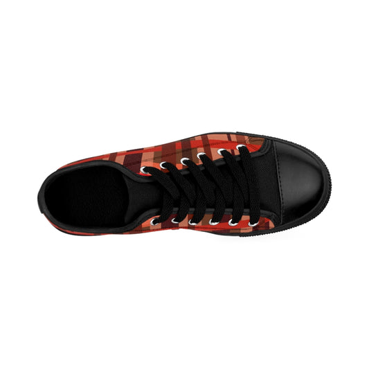 Fall Plaid Women's Sneakers