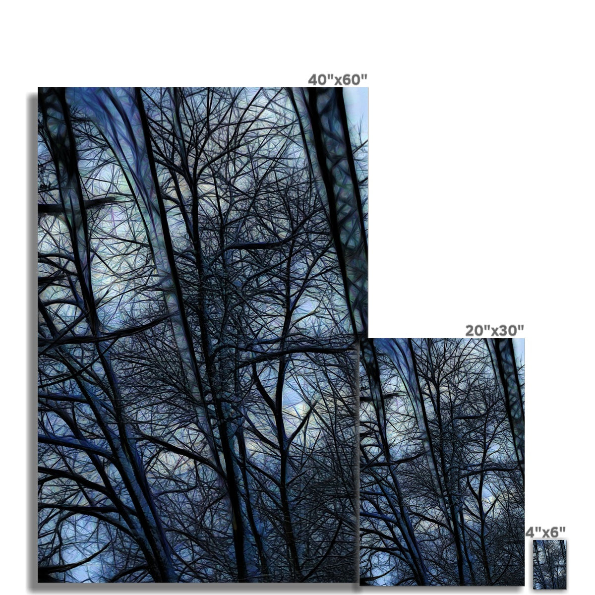 Twilight Icicles Hahnemühle Photo Rag Print