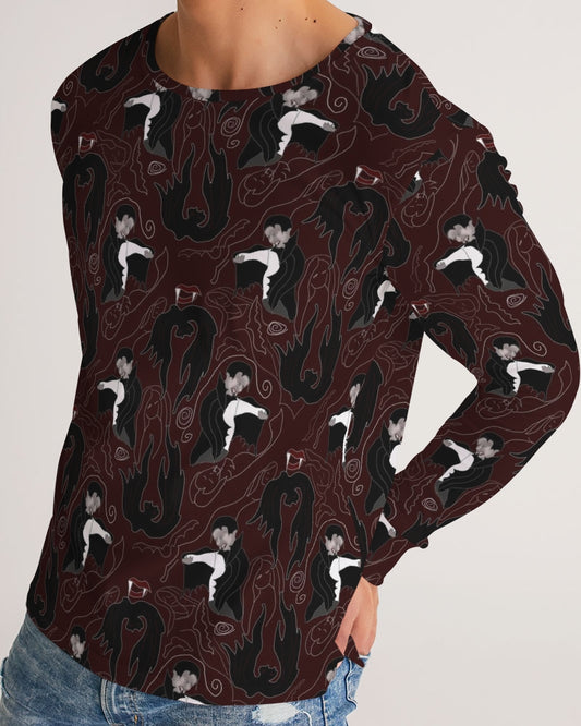Vampire Pattern Men's Long Sleeve Tee