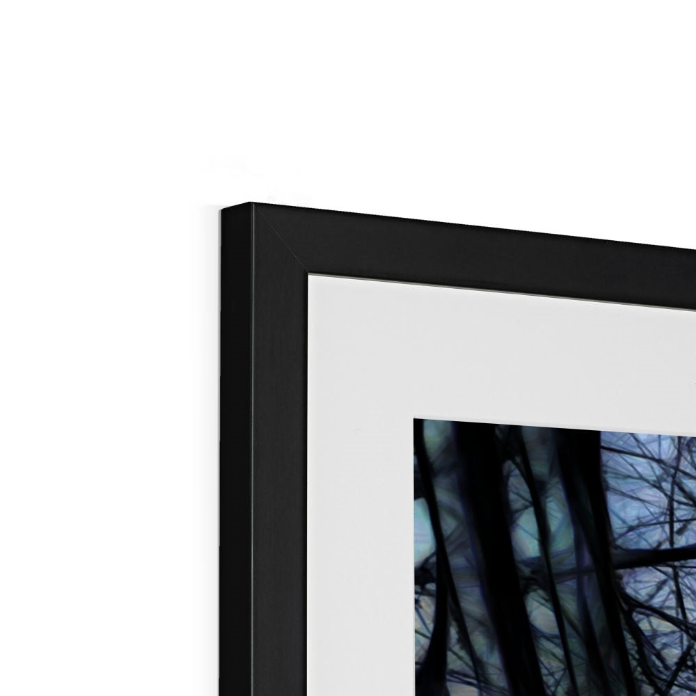 Twilight Icicles Framed & Mounted Print