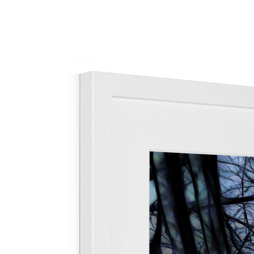 Twilight Icicles Framed & Mounted Print