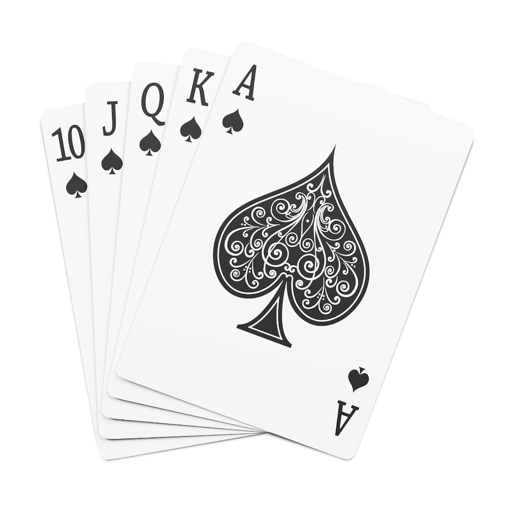 Peach and Pink Zinnias Custom Poker Cards