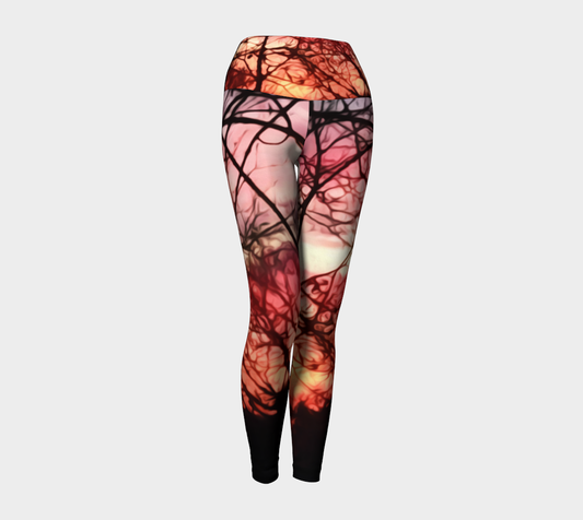 October Sunset Yoga Leggings