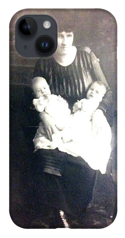 Early 1900s Mother and Twins - Phone Case