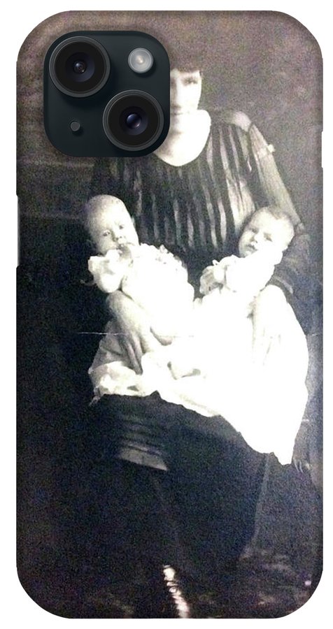 Early 1900s Mother and Twins - Phone Case
