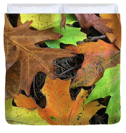 Early October Leaves 1 - Duvet Cover